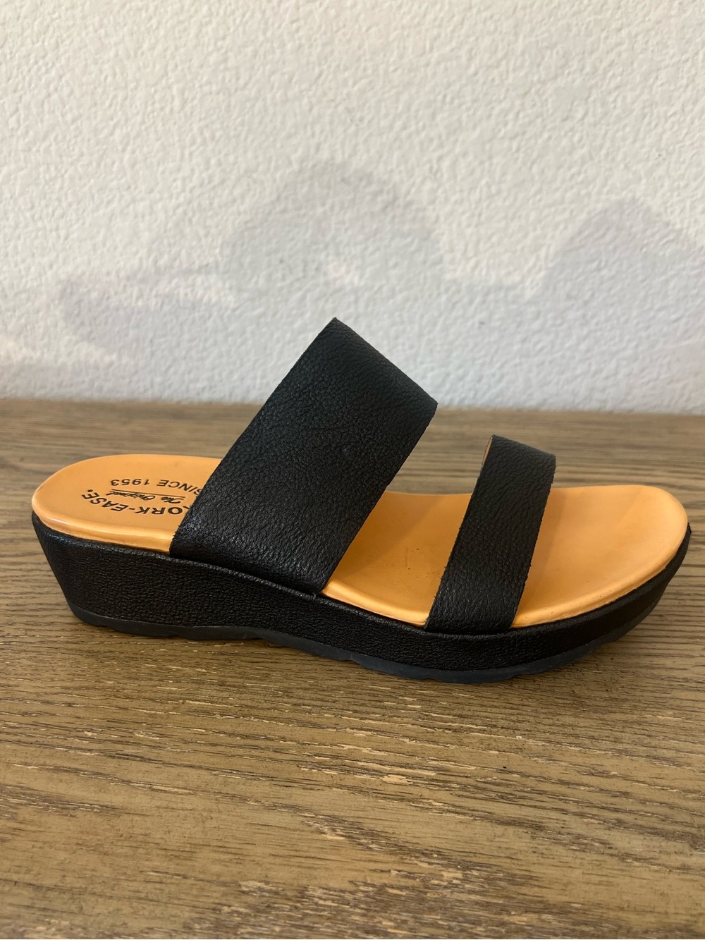Kork-Ease Kane black Leather Slide Sandals Sz 10 casual comfort minimalist - Picture 4 of 10